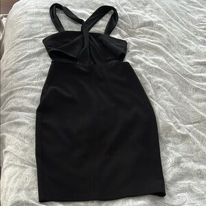 Express  Black Women's Dress with side cutouts